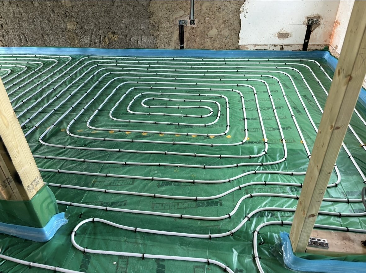 New build UFH before screed pour
