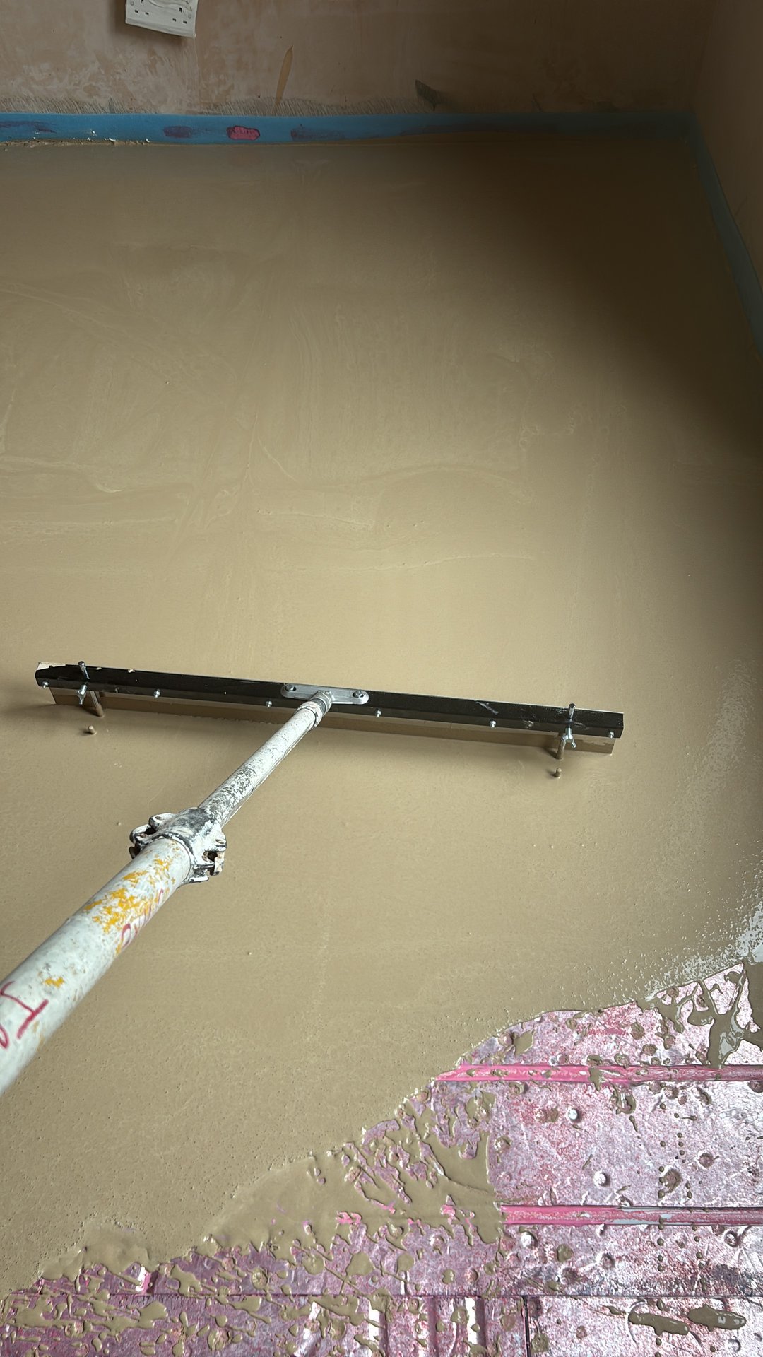 Pipe routed through overlay boards